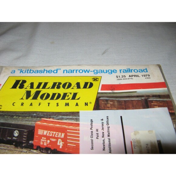 Railroad Model Craftsman Magazine April 1979 NEW IN ORIGINAL PACKAGE NOS - Picture 2 of 3